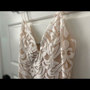 Nude Bodycon Mini Dress